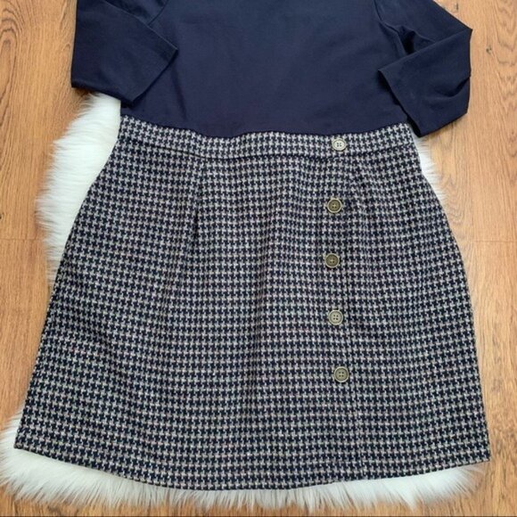 ModCloth Blue Tweed Dress Plus Size 1X. New with tags. 3/4 sleeve - Picture 7 of 15